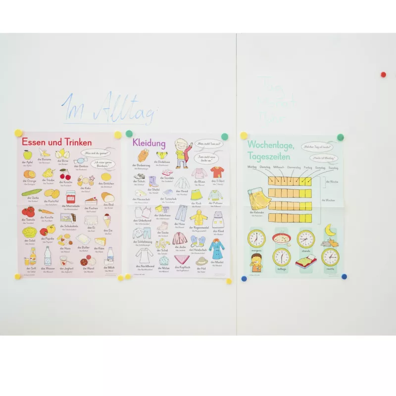 poster, Bildungsposter, Deutsch, Lernkarten, Kinder