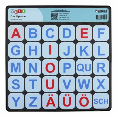 Alphabet, Lernspiel, Buchstaben, Buchstabenfeld, Kunststoff