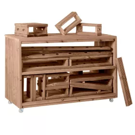Blockwagen und Baustein-Komplettset, 25-teilig