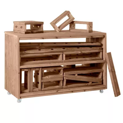 Holzwerkzeugbank, Holzwerkstatt, Holzkiste, Werkbankaufbau, Holzbaukasten
