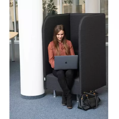 Sessel, Sitzkorb, Laptop, Einsitzer, Arbeitsplatz