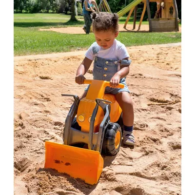 Kinderspielzeug, Sandkasten, Spielzeugbagger, Kinderfahrzeug, Kunststoff