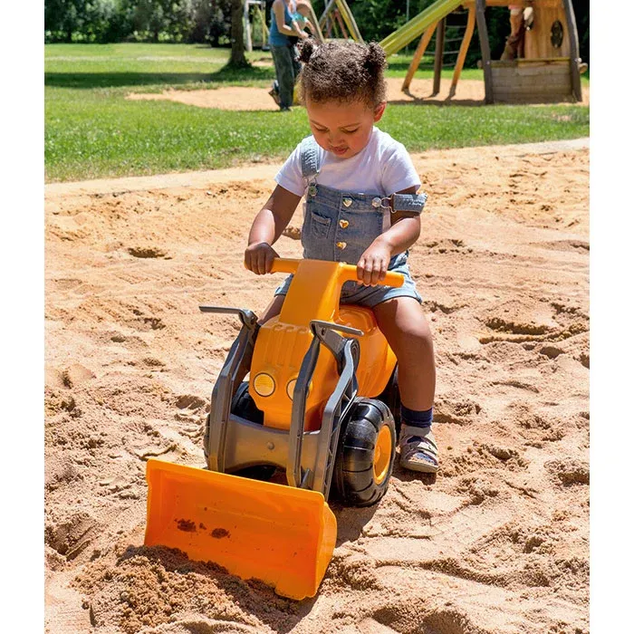 Kinderspielzeug, Sandkasten, Spielzeugbagger, Kinderfahrzeug, Kunststoff