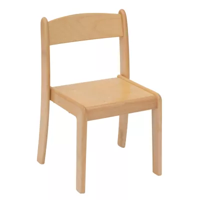 Holzstuhl, Kinderstuhl, Naturholz, Kiefer, einfacher Stil