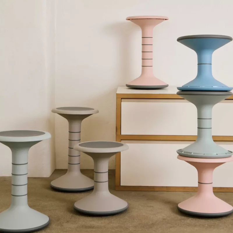 Hocker, Hocker-Set, Kegelhocker, modernes Design, bunt
