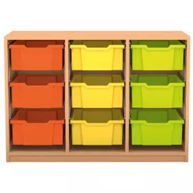 Regal PRO, 76,7 x 108,5 x 48, mit 9 Boxen