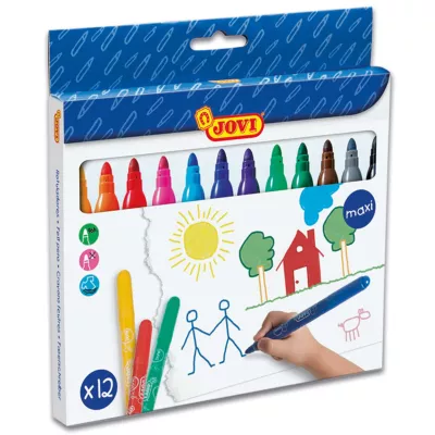 Marker-Set, Farbstifte, Waschbare Marker, Kinderkunst, 12 Farben