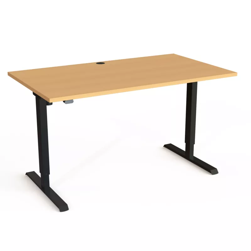 Schreibtisch, Holzplatte, Computertisch, Verstellbarer Tisch, Metallbeine