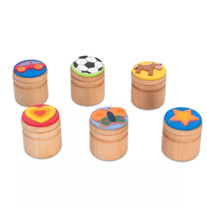 Holzstempel, Stempelset, Stacken, Spielzeugstempel, Motivstempel