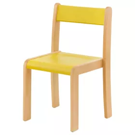 Massivholz Stuhl, Sitzhöhe: 38 cm, Buche Grün
