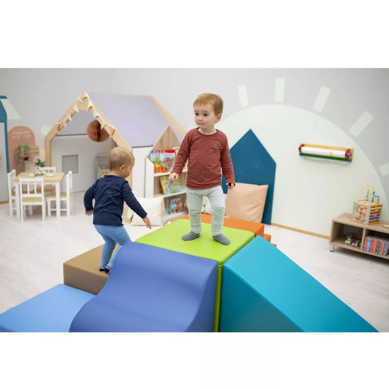 Kids play area, Foam blocks, Soft play, Toddler room, Childrens furniture