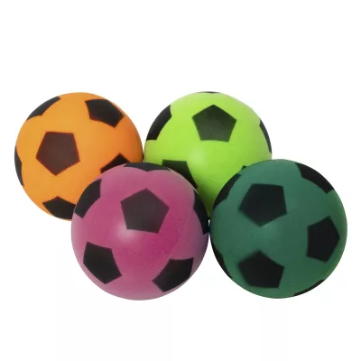 Fußball, Bälle, Gummi-Sportball, 4er-Set, Muster-Punkte