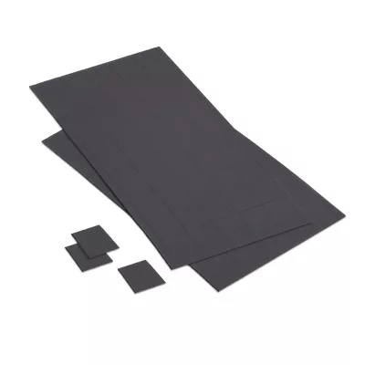 Schwamm, Schaumstoff, Filz, Grau, Klebstoffband?