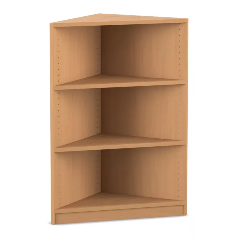 Bücherregal, Holzregal, Offenes Regal, vier Regalböden, Kiefernholz