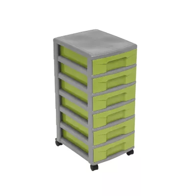 Flexeo® Container-System mit 6 flachen Boxen