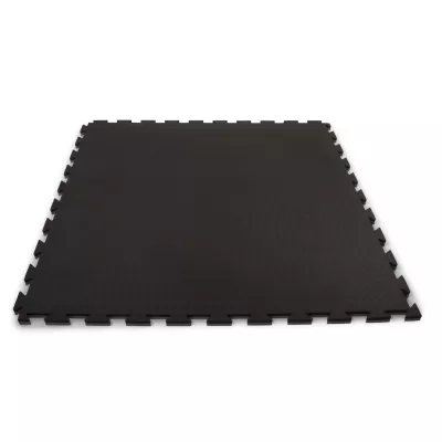 Gummimatte, Kachelboden, Anti-Rutsch, Schwarz, Puzzle-Matte