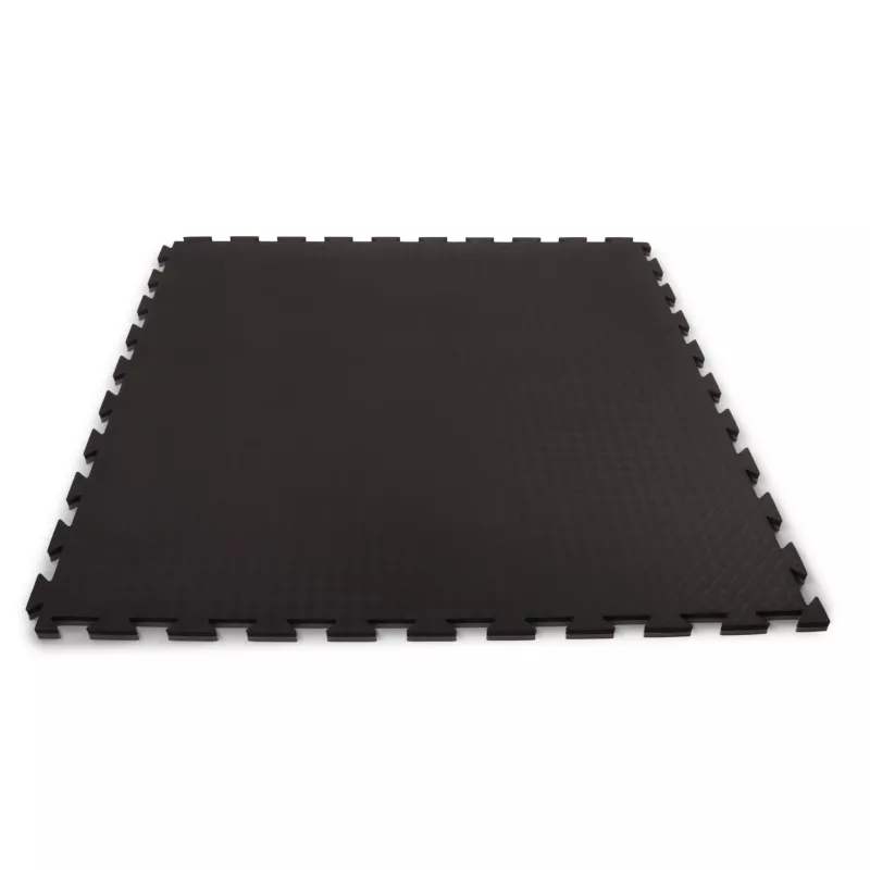 Gummimatte, Kachelboden, Anti-Rutsch, Schwarz, Puzzle-Matte