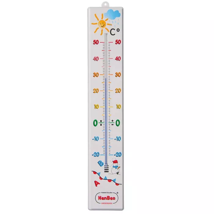 Thermometer, Outdoor thermometer, Liquid-filled, Celsius scale, Kinderthermometer