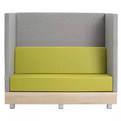 Sessel, Sitzbank, Grau, Bezug, Holzfußboden