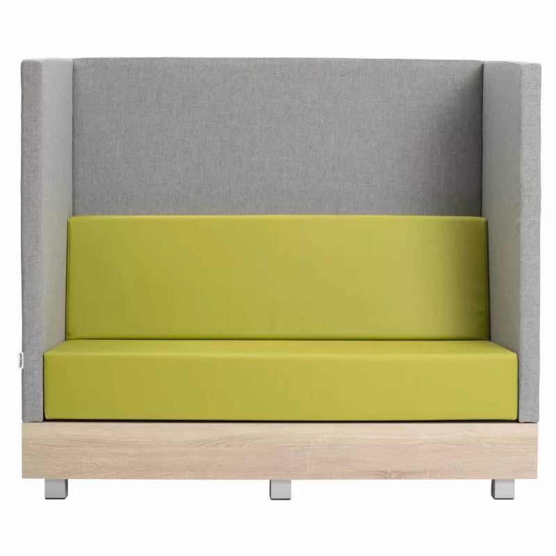 Sessel, Sitzbank, Grau, Bezug, Holzfußboden