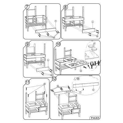 Kinderküchen, Holzküche, Küchenset, Spielküche, Holzküche