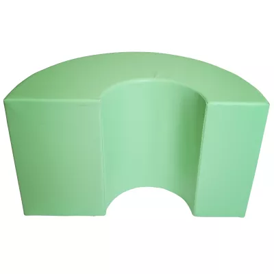 sofa, armchair, grün, gekrümmt, gepolstert