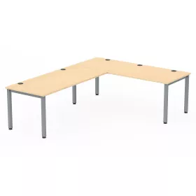 Flexeo® Schreibtisch, Breite: 200 cm, mit Anbau
