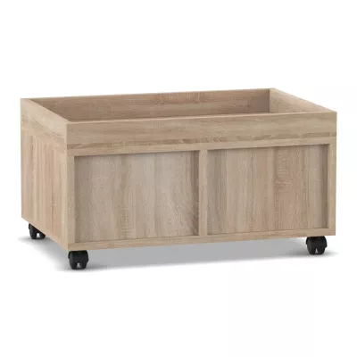 holzton, rolwagen, box, holzbox, platte