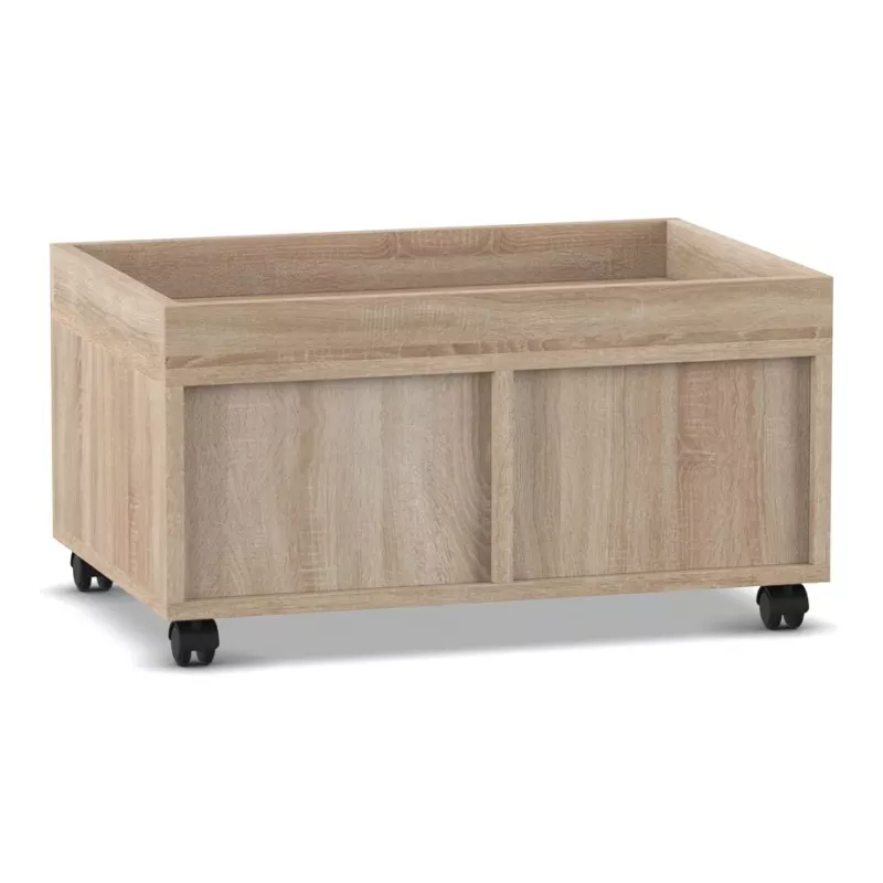 holzton, rolwagen, box, holzbox, platte