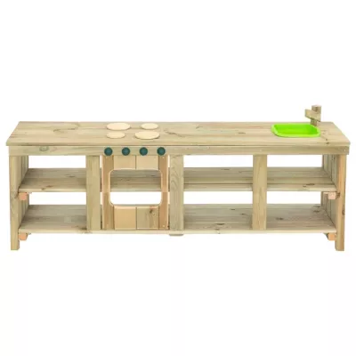 Holzküche, Kinderküche, Holz, Küche Spielzeug, Griffleisten