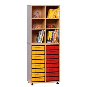 Boxenregal, 178,1 x 66,5 x 40,8, mit 16 Boxen