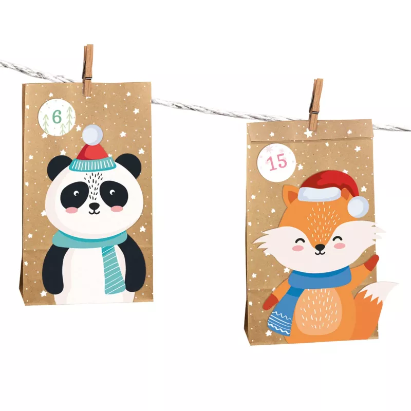 Panda, Sack, Weihnachtskalender, Winter, Tier