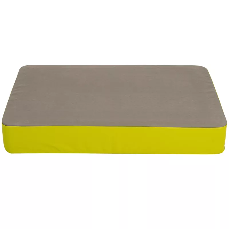 Matte, Graues Top-Kissen, Gelber Seitenrand, Kissen, Matratzkissen