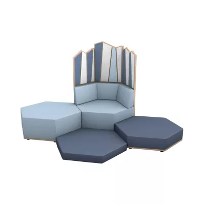 Sofapaneel, Modulares Sofa, Ecksofa, Polsterstuhl, Blaues Sofa