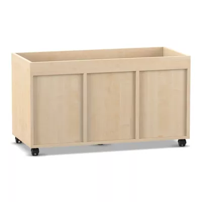 Holzkasten, Rollkofferboden, Küchenuniversal, Holzschrank, Rollbare Kiste