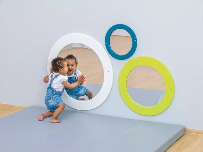 Spiegel, Kinder, Plexiglas, Rahmen, Kreisspiegel
