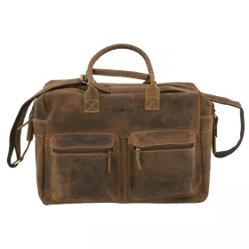 Umhängetasche Vintage Office aus Leder