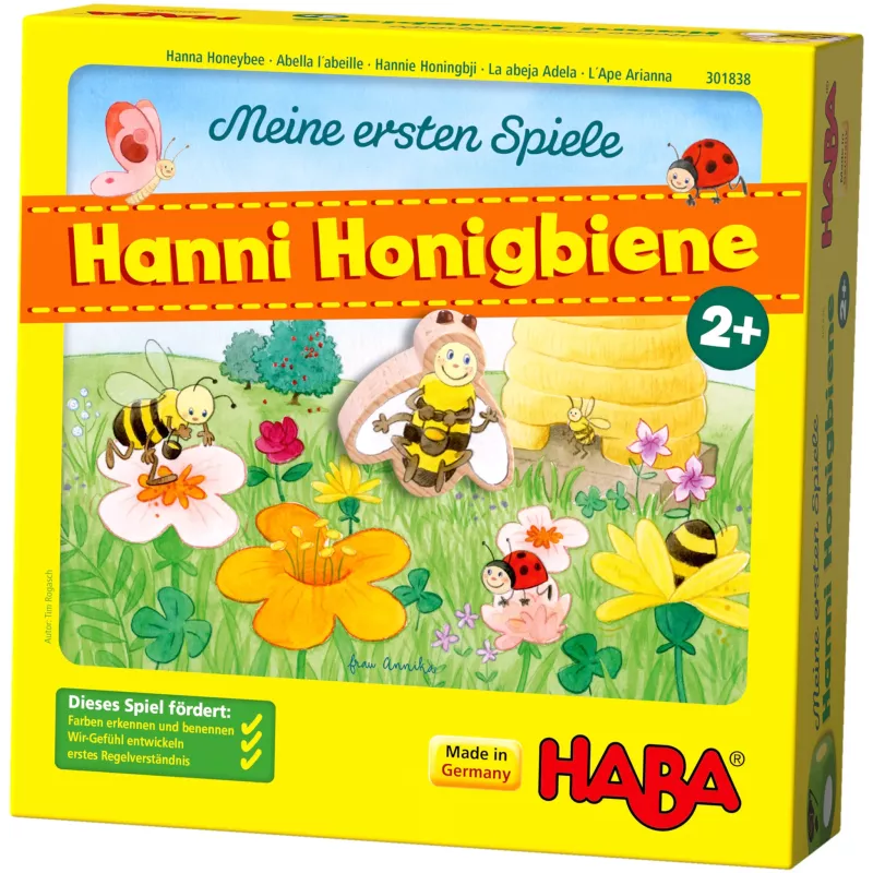 Kinderspiel, Holzpuzzle, Biene, Blumen, HABA