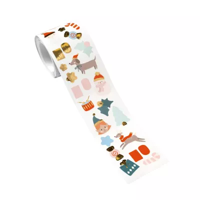 washi-tape, stickers, weihnachten, geschenkelemente, figuren