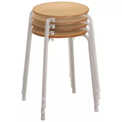 Hocker,  stapelbar, wooden, klappbar, Bein verstellbar
