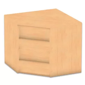 Eckregal - Höhe: 60,6 cm