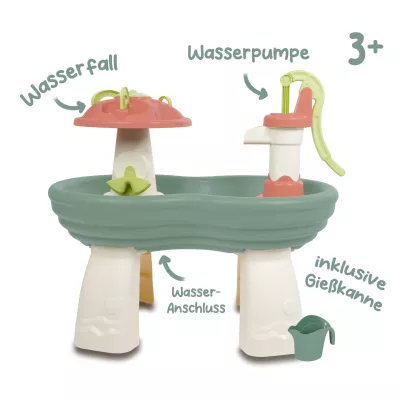 Wasserpumpe, Wasserfall, Gießkanne, Kinderwaschplatz, Spielset