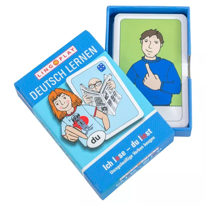 Deutsch lernen, Lernspiel, Karten, Du, Spielkarten