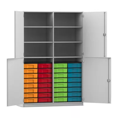 Schrank, Aufbewahrung, Schubladen, Kunststoffbehälter, Metallküche