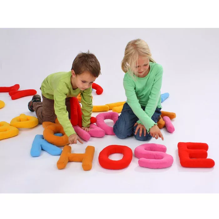 Kinder, Weiche Buchstaben, Alphabet-Spiel, Alphabet-Buchstaben, Bunte Buchstaben