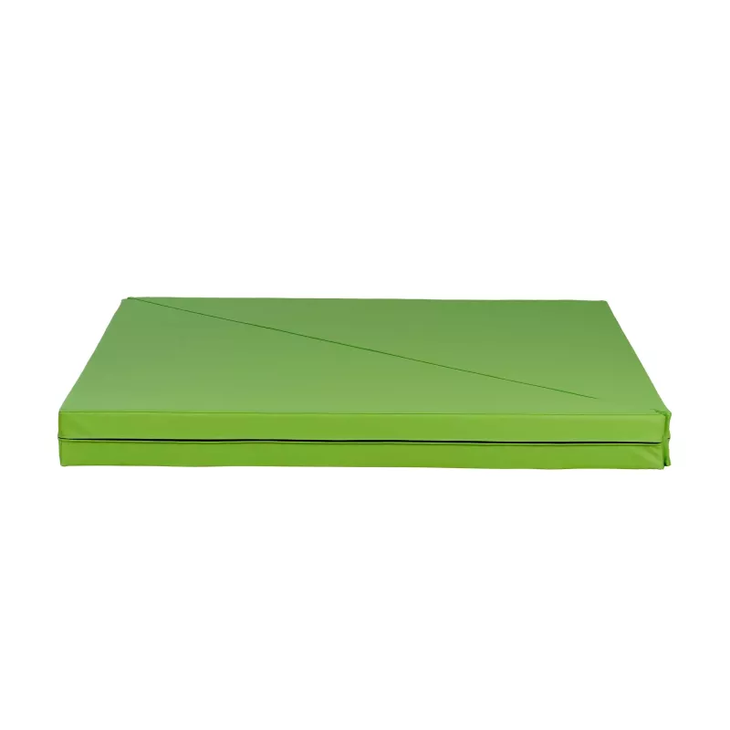 matte mat, flaches matratzenauflage, eco grün, gefaltete kissen, schaumstoffpolster