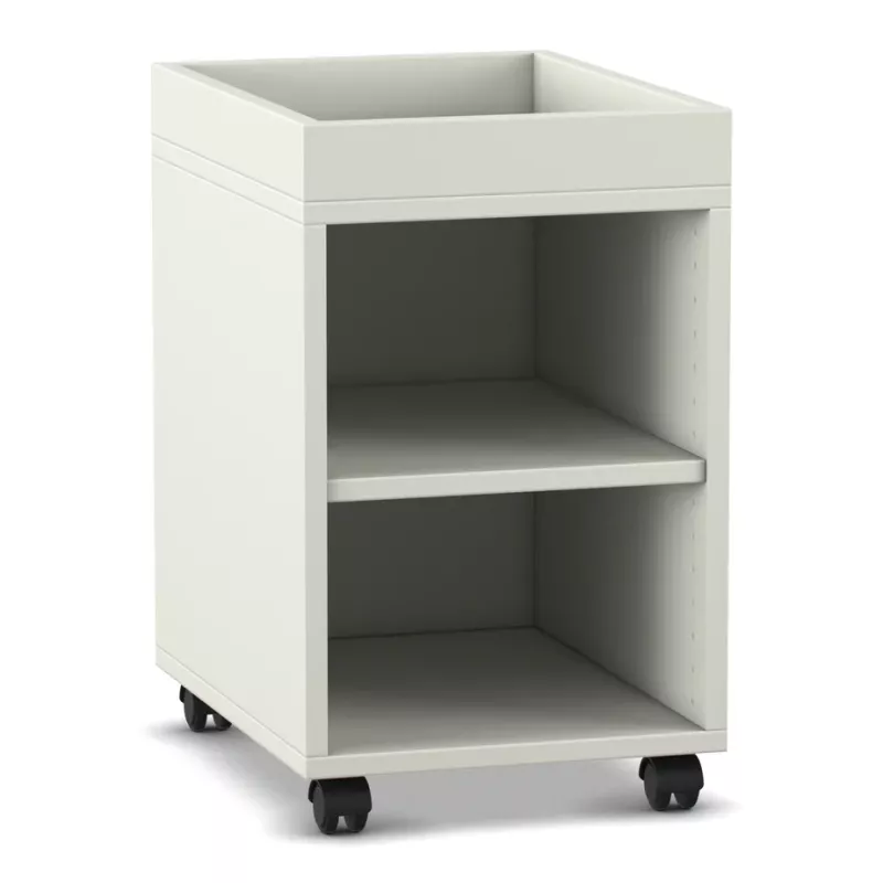 Beistellschrank, Rollwagen, Mobiler Schrank, Offenes Regalboden, Rollen