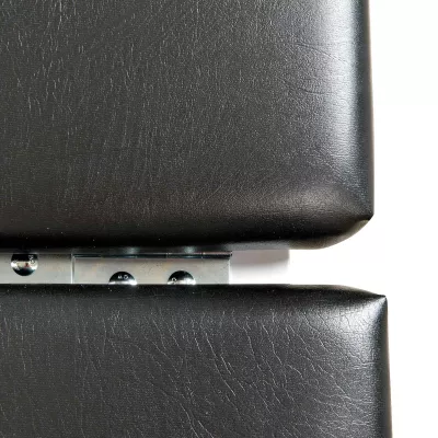 leder, schreibtischauflage, eckverbindung, armlehne, schwarz