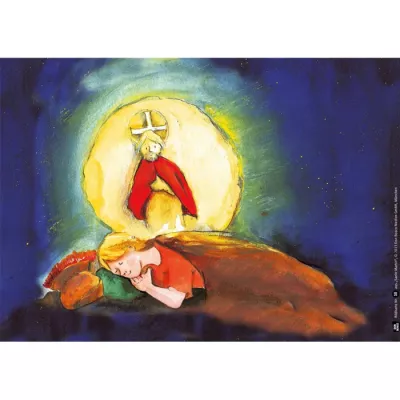 Krippe, Schlafendes Kind, Hirtenfigur, Nacht, Heilige Szene