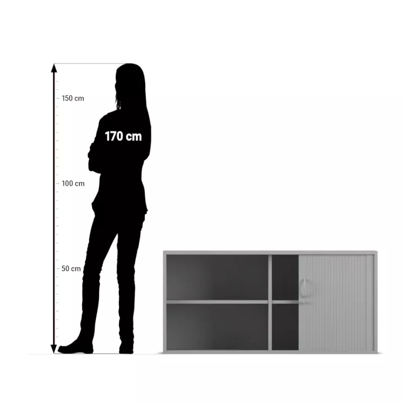 Küchenschrank, Sideboard, Schiebetüren, grauer Schrank, Möbelmaß
